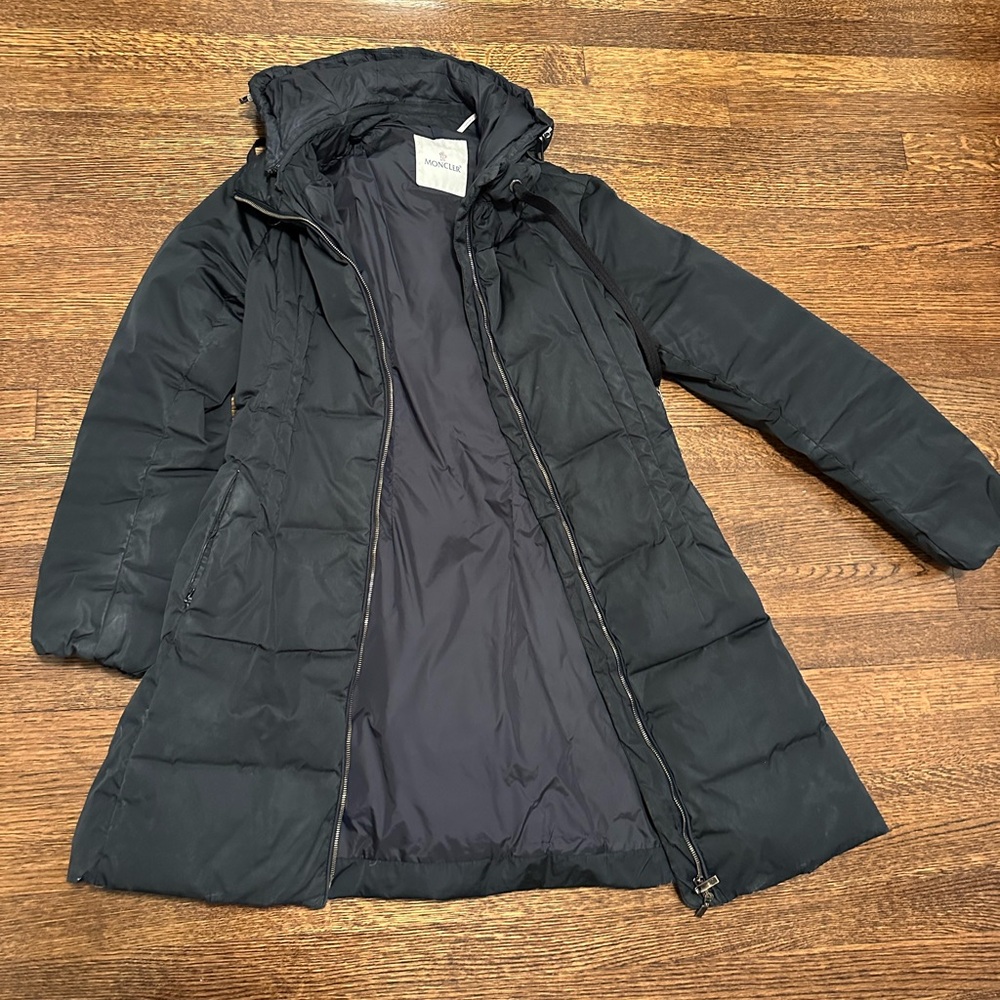 Black Moncler coat size 2
